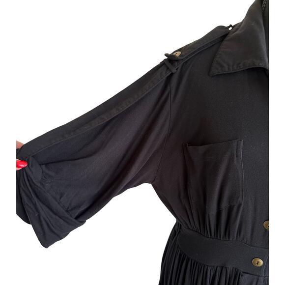 Rachel Pally Maxi Safari Dress (vintage-ish) - Size Large - Black - Picture 4 of 8